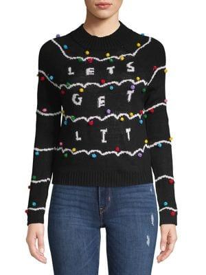 By Design Pom-pom Embellished Sweater
