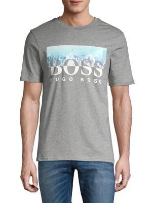 Boss Logo Graphic Cotton Tee