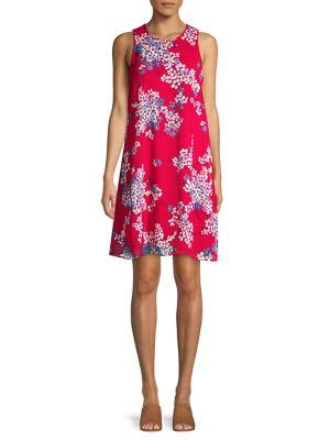 Tommy Hilfiger Eloise Floral Chiffon Trapeze Dress