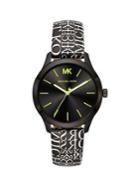 Michael Kors Runway 3-hand Stainless Steel & Leather-strap Watch
