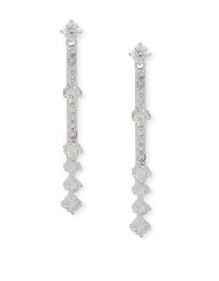 Anne Klein Crystal Linear Earrings