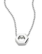 Alex Woo Elements Hexagon Sterling Silver Pendant Necklace