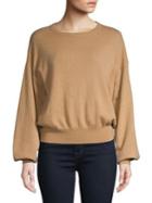 Ply Cashmere Balloon Sleeve Cashmere Sweater