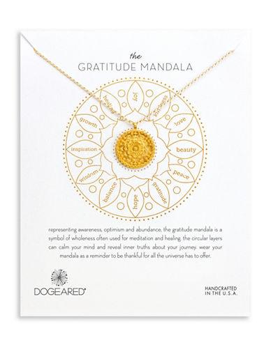 Dogeared Gratitude 14k Gold Dipped Sterling Silver Pendant Necklace