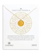Dogeared Gratitude 14k Gold Dipped Sterling Silver Pendant Necklace