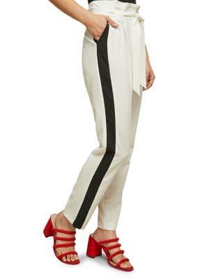 Miss Selfridge Side Stripe Paperbag Trousers