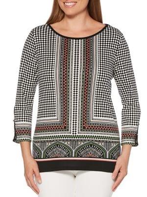 Rafaella Petite Patterned Cotton Top