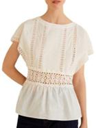 Mango Kiwano Cotton Blouse