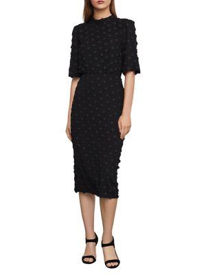 Bcbgmaxazria Jacquard Embroidered Dress