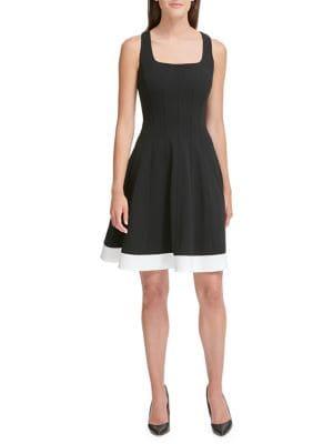 Tommy Hilfiger Scuba Fit-&-flare Dress