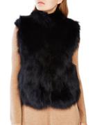 Bcbgmaxazria Fox Fur-accented Vest