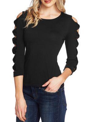 Cece By Cynthia Steffe Bow Cut-out Sweater