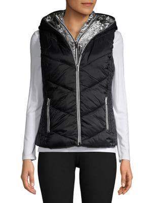 Marc New York Performance Metallic Lined Puffer Vest
