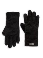 Karl Lagerfeld Paris Quilted Velvet Gloves