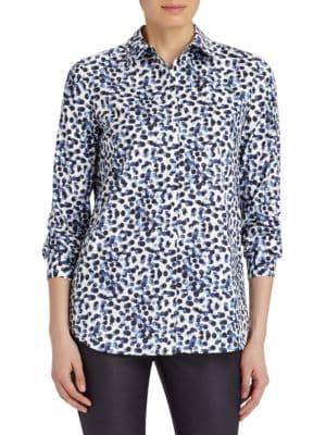 Lafayette 148 New York Crisp Dotted Shirt