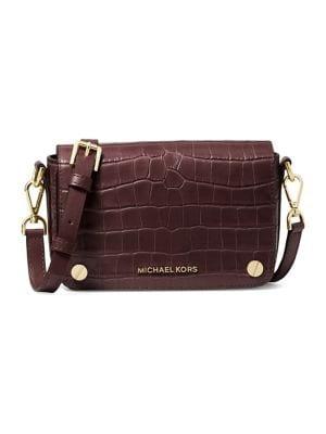 Michael Michael Kors Small Jet Set Leather Crossbody Bag