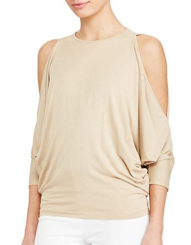 Lauren Ralph Lauren Cutout-shoulder Jersey Top