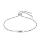 Nadri Kara Emerald & Crystal Bolo Bracelet