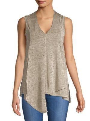 Lord & Taylor Asymmetric Hem Tank Top