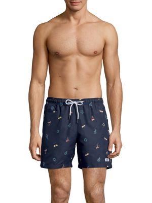 Trunks Surf + Swim Fun-print Swim Trunks