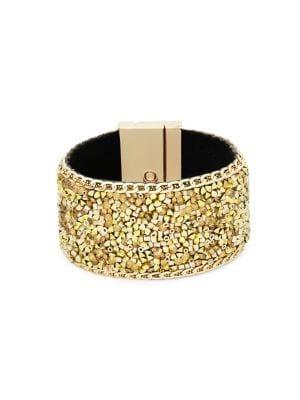 Design Lab Goldtone Embellished Cuff