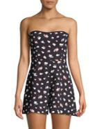 French Connection Camass Printed Sweetheart Whisper Romper