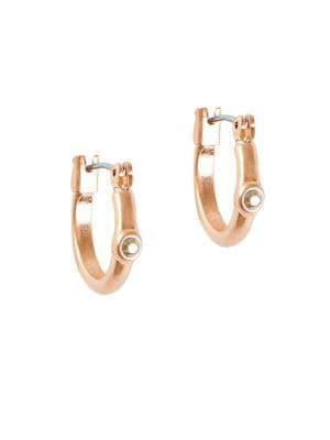 Lucky Brand Rose Goldtone Mini Hoop Earrings
