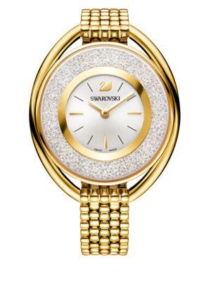 Swarovski Crystalline Yellow Goldtone Stainless Steel Bracelet Watch, 5200339