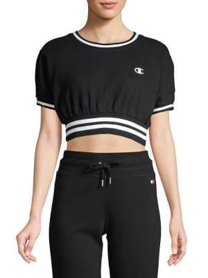 Champion Vintage Dye Fleece Cropped Sweatshirt