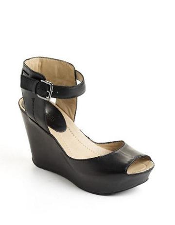 Kenneth Cole Reaction Sole My Heart Leather Platform Wedge Sandals