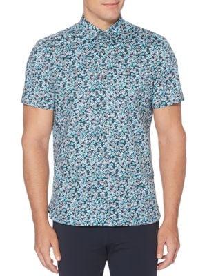 Perry Ellis Regular-fit Printed Button-down Shirt