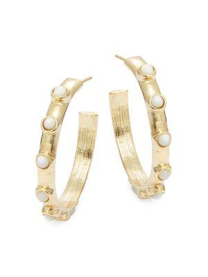 Design Lab Lord & Taylor Mother-of-pearl Hoop Earrings