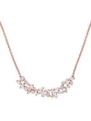 Sonatina 14k Rose Gold & Diamond Necklace