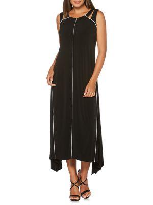 Rafaella Plus Colorblock Cutout Midi Dress