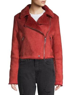 Romeo & Juliet Couture Faux Fur-trimmed Jacket