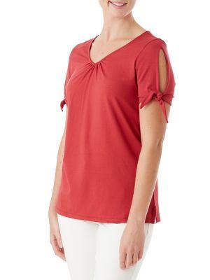 Olsen Split Tie-sleeve Tee