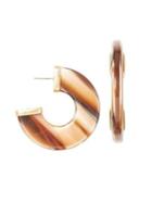 Sole Society Wide Resin Hoop Earrings