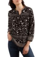 Lucky Brand Floral-print Cotton Top