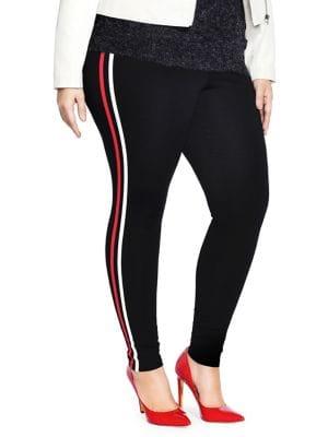 City Chic Plus Race Stripe Pants