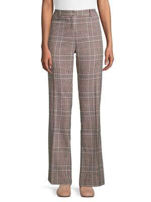 Ellen Tracy Retro Plaid Trousers