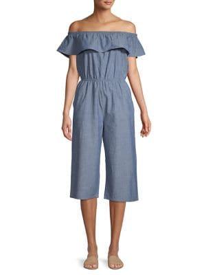 Vero Moda Ruffled Off-the-shoulder Jumpsuit