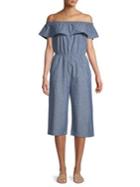 Vero Moda Ruffled Off-the-shoulder Jumpsuit