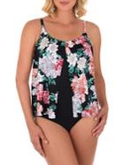 Shape Solver Bloom Country One-piece Floral Printed Swimsuit