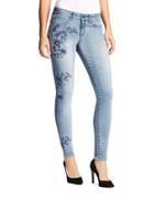 William Rast Skinny-fit Embroidered Jeans