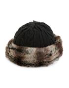 Parkhurst Textured Faux Fur-trimmed Hat