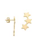 Lord & Taylor 14k Yellow Gold Star Earring