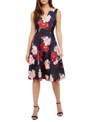 Phase Eight Azalia Elba Floral Fit-and-flare Dress