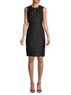 Karl Lagerfeld Paris Lace Jacquard Sheath Dress