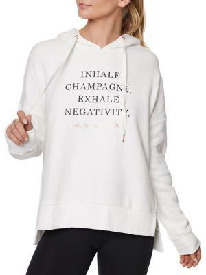 Betsey Johnson Slogan Pullover Hoodie