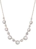 Marchesa Faux Pearl And Crystal Necklace